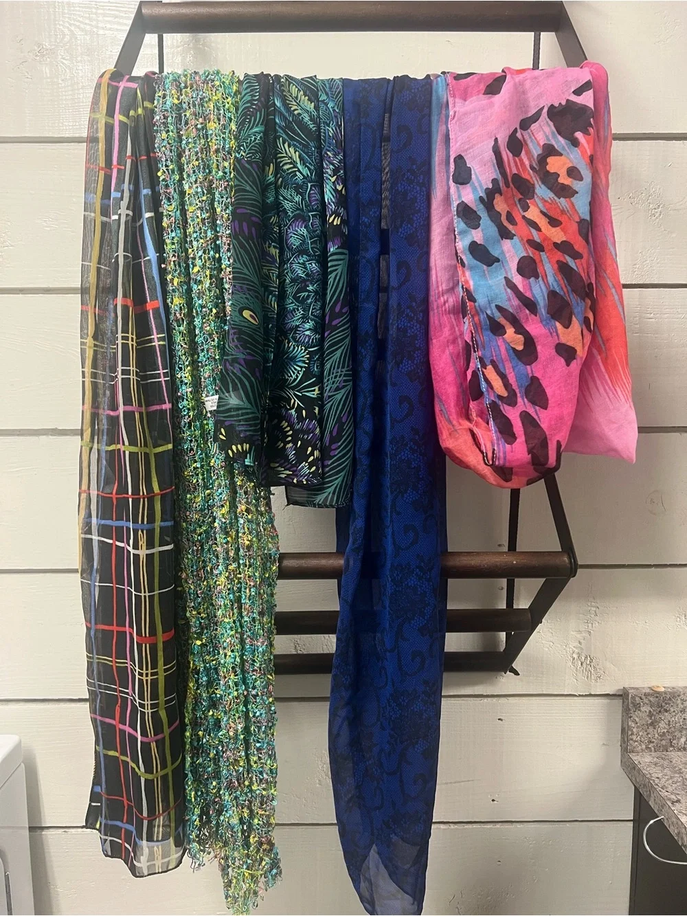 Colorful Assorted Scarves - Patterned Lightweight Wraps